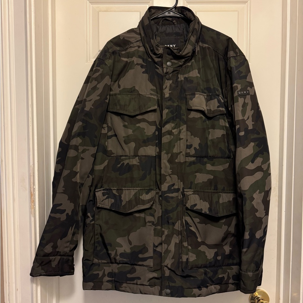 Dkny Green Military Field Jacket